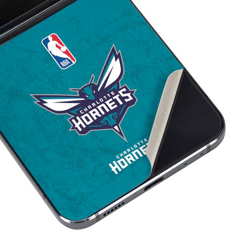 NBA Charlotte Hornets Distressed Galaxy Z Flip5 5G Skin
